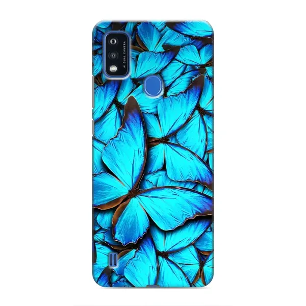 Чохол з принтом «Сині метелики» для ZTE Blade A51