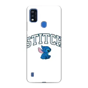 Чехол с принтом Стич на ZTE Blade A51 (Стич лого)