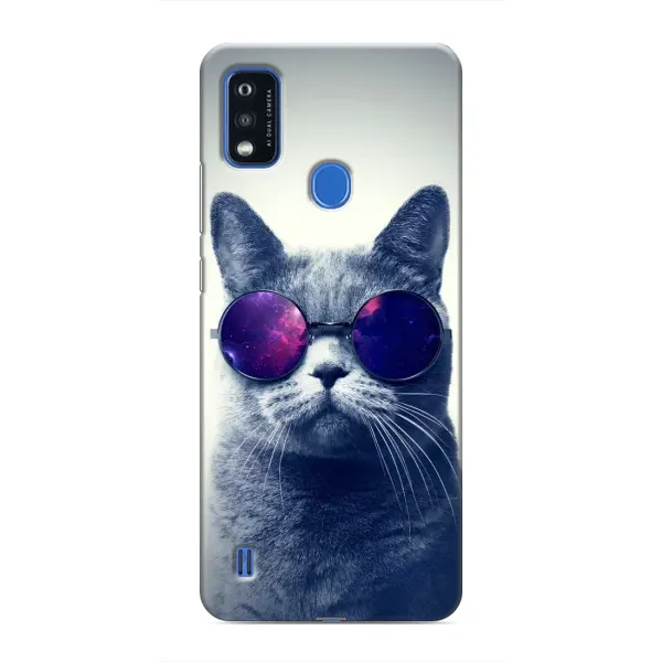 Чехол с принтом «Стильный кот» для ZTE Blade A51 Чехол с принтом «Стильный кот» для ZTE Blade A51
