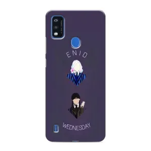 Чехлы Венсдей на ZTE Blade A51 Уэнсдей (AlphaPrint) (Уэнздей и подруга)