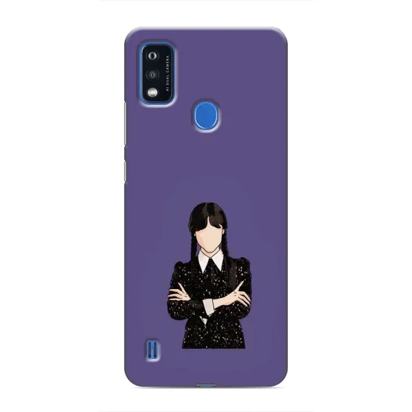 Чехол с принтом «Уэнздей в черном» для ZTE Blade A51