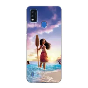 Чехол с мультфильмом Моана ZTE Blade A51 (Моана с веслом)