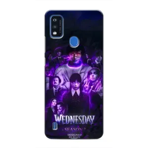 Чехол с дизайном Венздей 2 на ZTE Blade A51 (Фиолетовая магия Уэнздей)