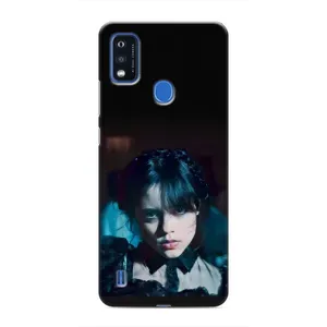 Чехлы Венсдей на ZTE Blade A51 Уэнсдей (AlphaPrint) (взгляд Уэнздей)
