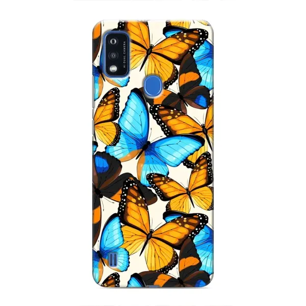 Чохол з принтом «Яскраві метелики» для ZTE Blade A51