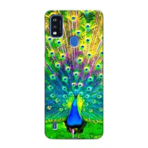 Чохол з принтом «Яскравий Павлин» для ZTE Blade A51
