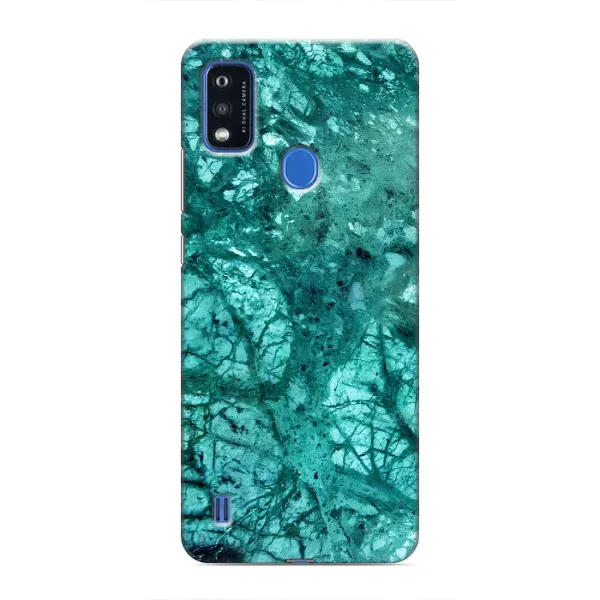 Чехол с принтом «Зеленый мрамор» для ZTE Blade A51