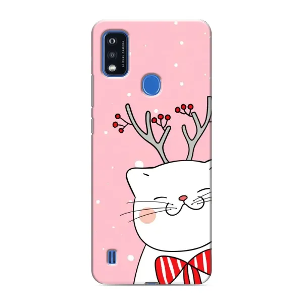Чехол с принтом «Зимний кот» для ZTE Blade A51 Чехол с принтом «Зимний кот» для ZTE Blade A51