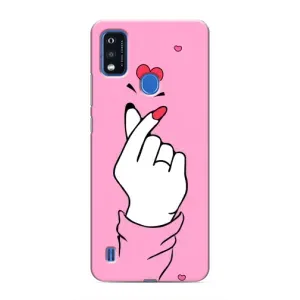 Чохол з принтом для ZTE Blade A51 (AlphaPrint - Знак сердечка)