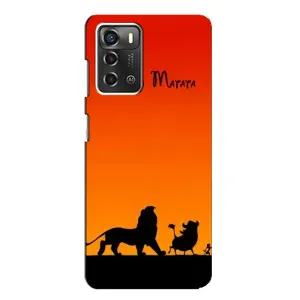 Чохол Король лев на ZTE Blade A52 (Акуна Матата закат)