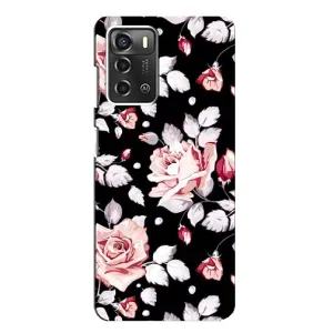 Чохли з квітами для ZTE Blade A52 (VPrint) (Квіти на чорному)
