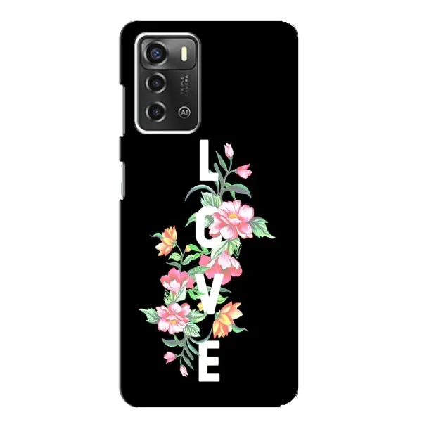 Чохол з принтом «Квіти LOVE» для ZTE Blade A52 Чохол з принтом «Квіти LOVE» для ZTE Blade A52