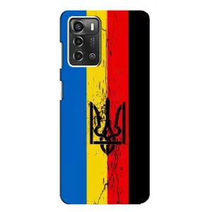 Украинские Чехлы для ZTE Blade A52 с картинкой УПА (AlphaPrint) (Прапор УПА)