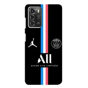Чохли PSG для ZTE Blade A52 (AlphaPrint) (футболка ПСЖ)