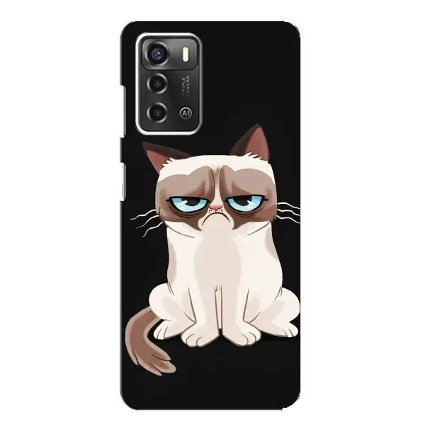 Чехол с принтом «Грустный кот» для ZTE Blade A52