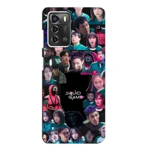 Чохол Гра в кальмара для ZTE Blade A52 (Колаж Гра кальмара)