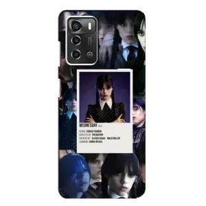 Чохли Венсдей на ZTE Blade A52 Уенсдей (AlphaPrint) (колаж Венздей)