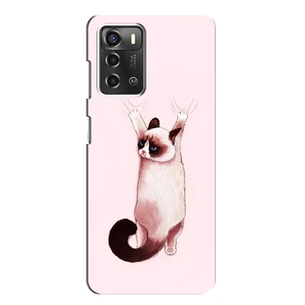 Чохол з принтом «Котик падає» для ZTE Blade A52 Чохол з принтом «Котик падає» для ZTE Blade A52