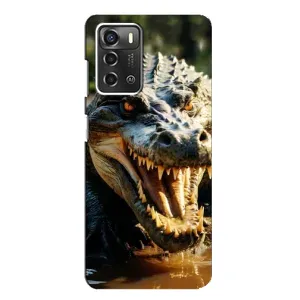 Чохол з принтом «Небезпечний крокодил» для ZTE Blade A52
