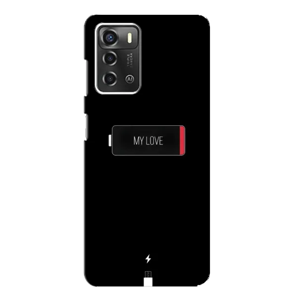 Чохол з принтом «Love battery» для ZTE Blade A52 Чохол з принтом «Love battery» для ZTE Blade A52
