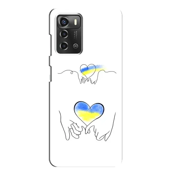Чехол с принтом «Мир Украине» для ZTE Blade A52