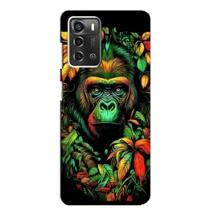 Чохол з принтом «Мавпа в квітах» для ZTE Blade A52