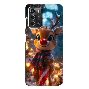 Чохол з принтом «Олень з шарфом» для ZTE Blade A52