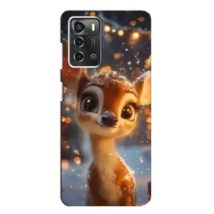 Чохол з принтом «Оленятко серед гірлянд» для ZTE Blade A52