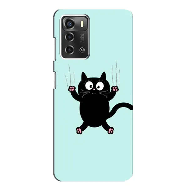 Чехол с принтом «Падающий кот» для ZTE Blade A52