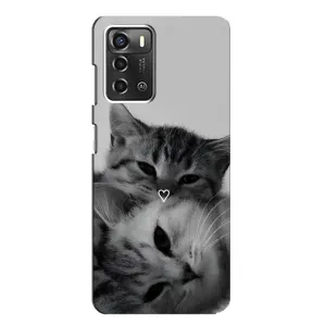Чохол з принтом «Пара котів» для ZTE Blade A52