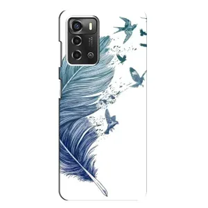 Чехол с принтом «Перышко» для ZTE Blade A52