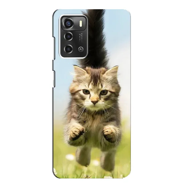 Чохол з принтом «Прижок кота» для ZTE Blade A52 Чохол з принтом «Прижок кота» для ZTE Blade A52