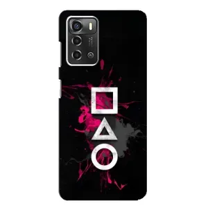 Чохол Гра в кальмара для ZTE Blade A52 (Символи Гра кальмара)