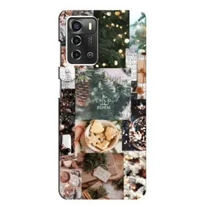 Різдвяні, Святкові Чохли для ZTE Blade A52 (Різдвяний колаж)