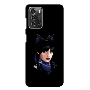 Чохли Венсдей на ZTE Blade A52 Уенсдей (AlphaPrint) (серйозна Венздей)