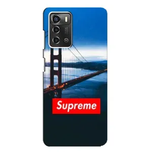 Чехол с принтом «Стиль Supreme» для ZTE Blade A52