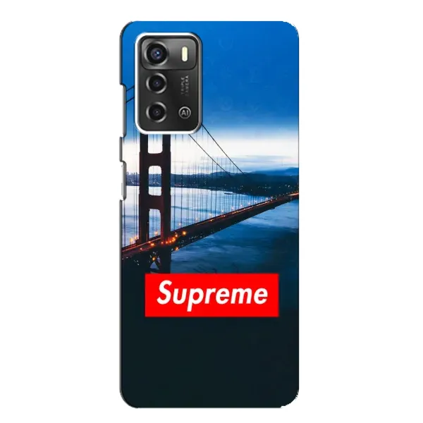 Чехол с принтом «Стиль Supreme» для ZTE Blade A52