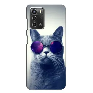 Чехол с принтом «Стильный кот» для ZTE Blade A52
