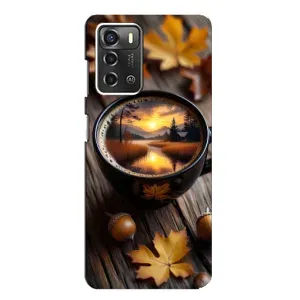 Чохол з принтом «Темна кава» для ZTE Blade A52