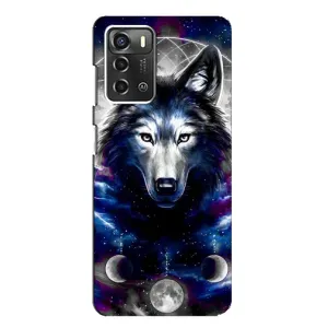 Чехол с принтом «Волк» для ZTE Blade A52