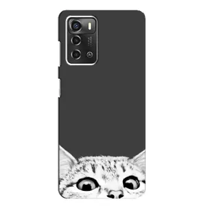 Чохол з принтом «Виглядає котик» для ZTE Blade A52