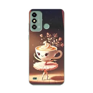 Чохол з мемом Тралалело тралала на ZTE Blade A53 (Балерина капучина)