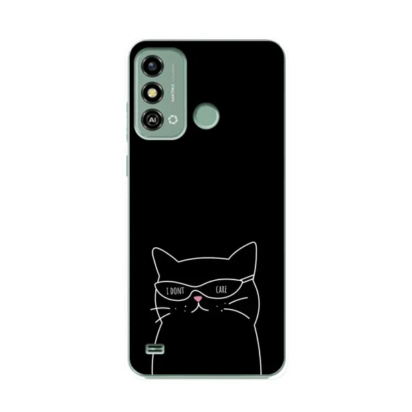 Чехол с принтом «Равнодушный кот» для ZTE Blade A53