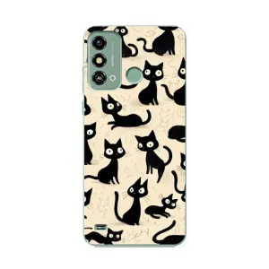 Чехол с рисунком кот на ZTE Blade A53