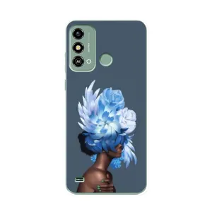 Чехлы (ART) Цветы на ZTE Blade A53 (VPrint) (Квіти на голові)