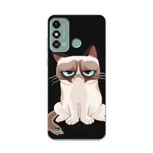 Чохол з принтом «Сумний кіт» для ZTE Blade A53