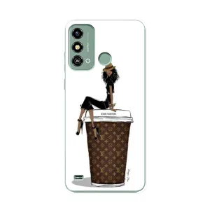 Чехол с принтом «кофе LOUIS VUITTON» для ZTE Blade A53