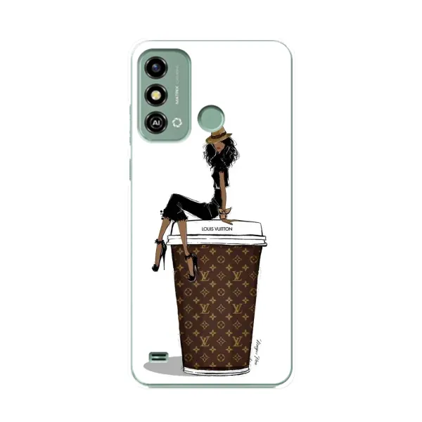 Чехол с принтом «кофе LOUIS VUITTON» для ZTE Blade A53 Чехол с принтом «кофе LOUIS VUITTON» для ZTE Blade A53