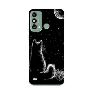 Чохол з принтом для ZTE Blade A53 (AlphaPrint) Модні коти