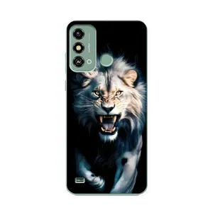 Чохол з картинкою 'Хижаки' для ZTE Blade A53 (Лев у темряві)